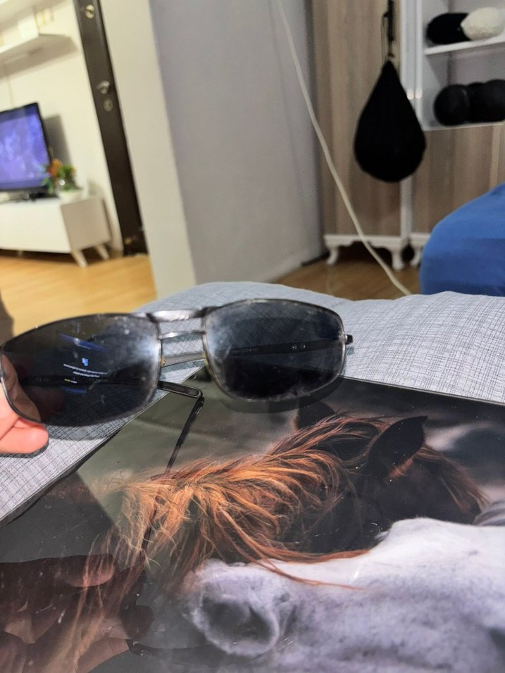 Gri Minimalist Biker erkek Gözlüğü - Görsel 2