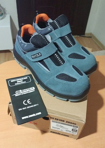 Mavi Gri Erkek swolx Çelik iş ayakkabısı - Görsel 3