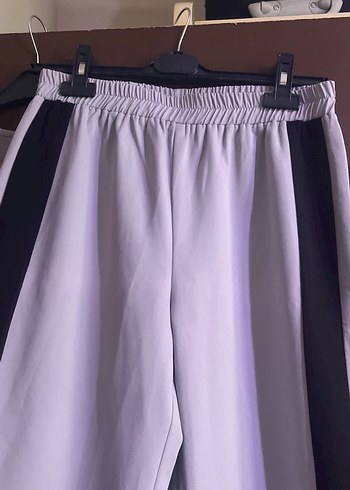 Uzun gri Kadın Elbise Siyah Detaylı - Görsel 5