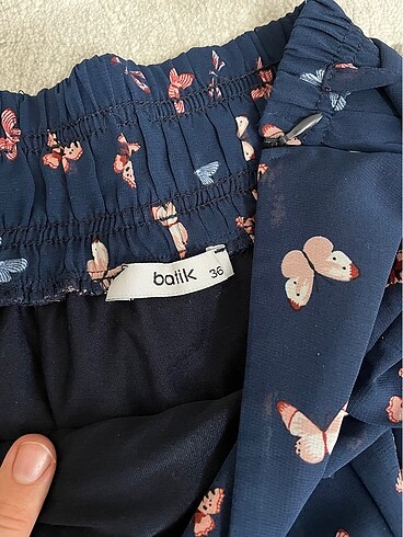 m Beden Batik Şifon tesettür etek