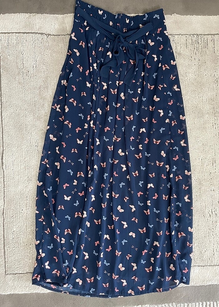 Batik Şifon tesettür etek - Görsel 4