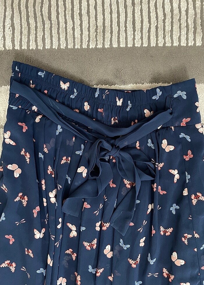 Batik Şifon tesettür etek - Görsel 5