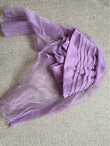 Tesettür abiye Aslan Polat Gülce lavanta - Görsel 5