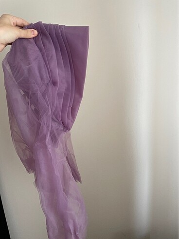 Tesettür abiye Aslan Polat Gülce lavanta - Görsel 7