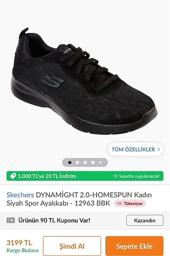 Skechers Orjinal Kadın ayakkabı - Görsel 6