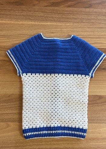 Erkek Çocuk Renkli Kısa Kollu Örgü Hırka - Görsel 3