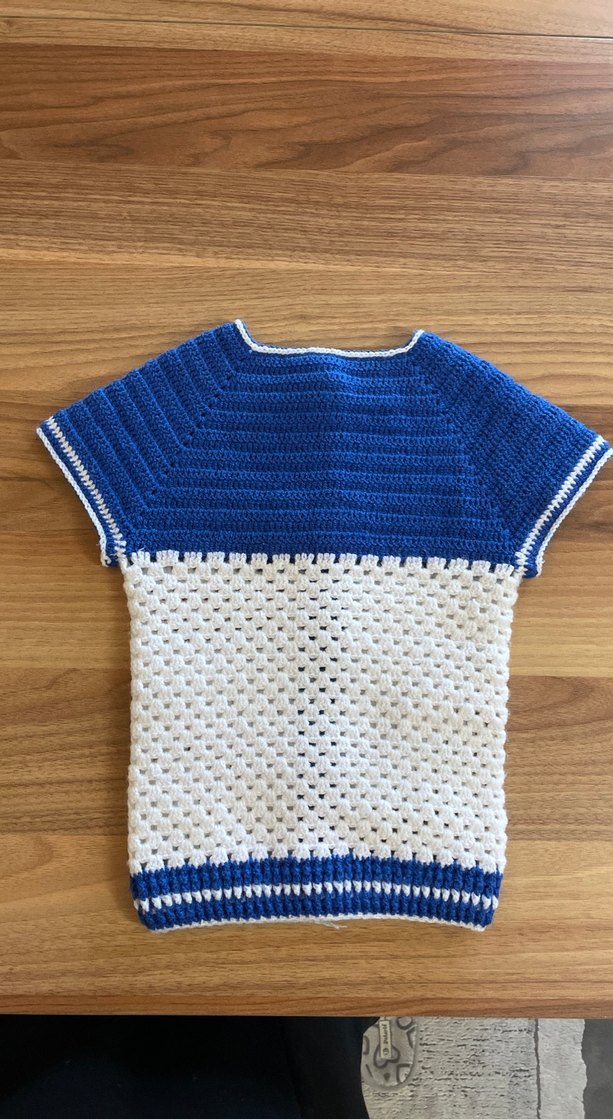 Erkek Çocuk Renkli Kısa Kollu Örgü Hırka - Görsel 3