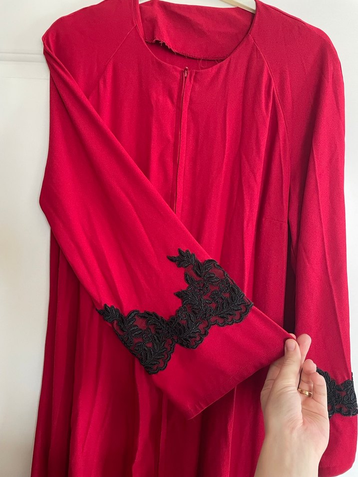 Kırmızı Ferace - Görsel 5