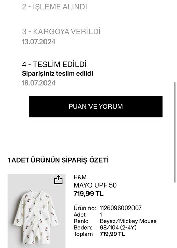 Uzun Kollu Beyaz Baskılı Bebek mayo - Görsel 5