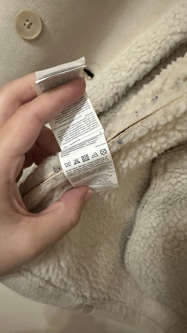 Sinsay Peluş Kruvaze Ceket - Görsel 5