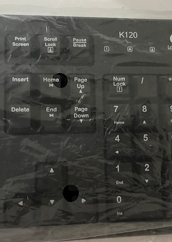 Logitech Logitech Kablolu Siyah f klavye