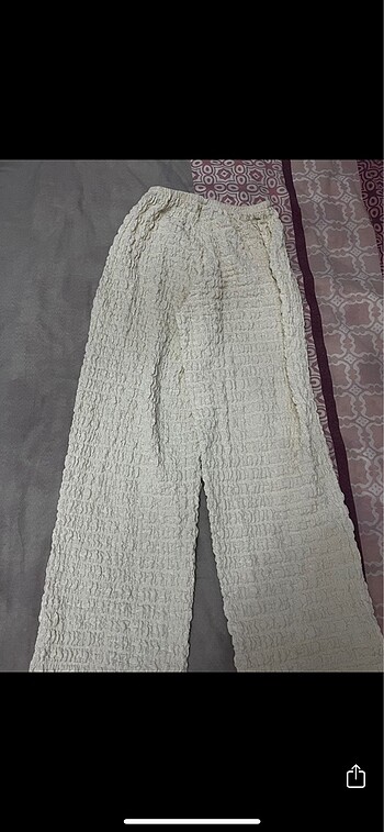 Zara bürümcüklü pantalon