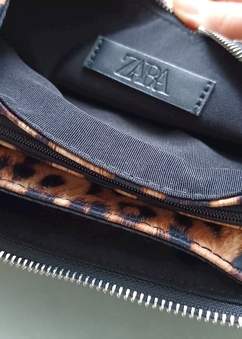Zincir Detaylı Leopar Desenli Kadın Çanta Zara - Görsel 2