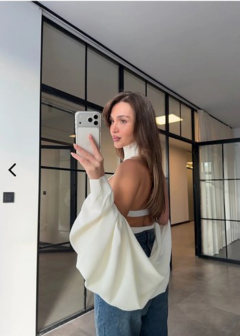 Siyah Boğazlı Salaş Triko Takım - Görsel 3