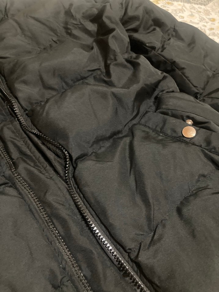 Siyah Şişme Kadın Kışlık Mont - Görsel 5