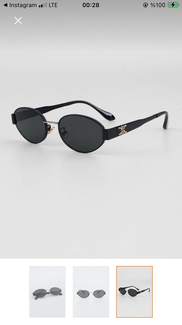 Klasik Gotik Tarz Siyah Tokalı Kadın Gözlüğü - Görsel 3