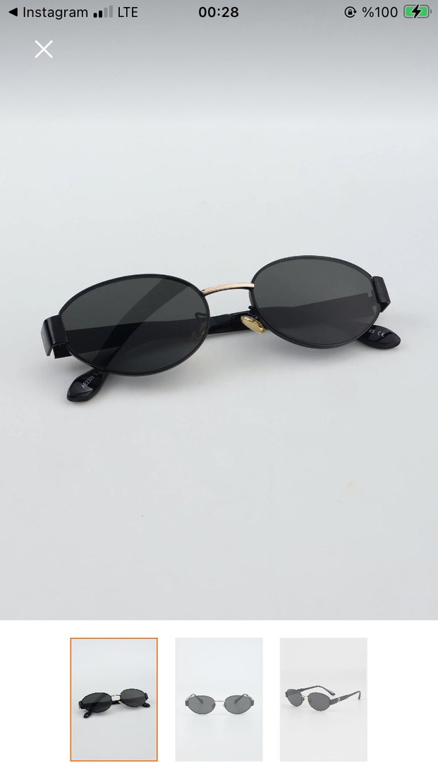 Klasik Gotik Tarz Siyah Tokalı Kadın Gözlüğü - Görsel 2