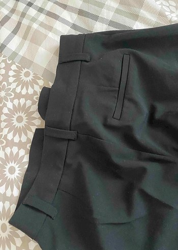Siyah Kadın Regular Fit Kumaş Pantolon - Görsel 3