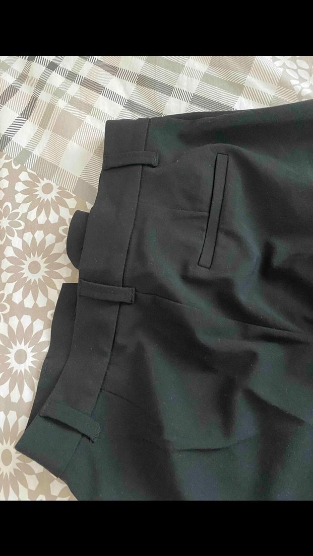 Siyah Kadın Regular Fit Kumaş Pantolon - Görsel 3