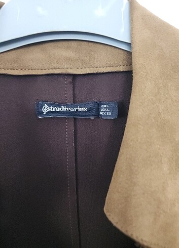 Stradivarius ????stradivarius süet trenç????