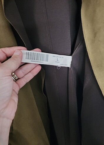 l Beden haki Renk ????stradivarius süet trenç????