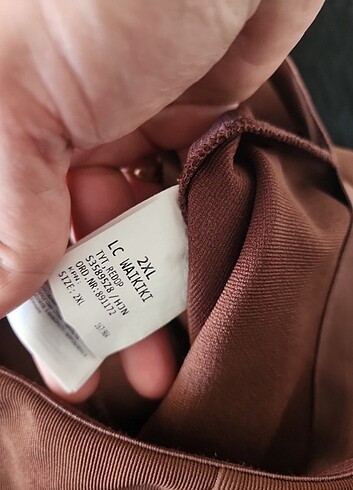 xl Beden kahverengi Renk Likralı lcw pantolon