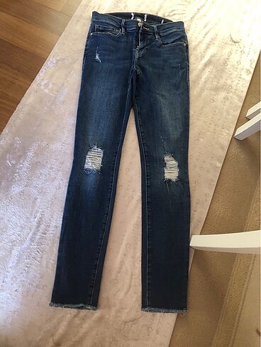 m Beden lacivert Renk Frame jean