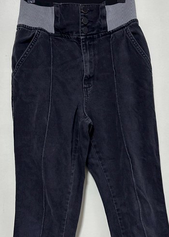 Nocturne Kadın Bel Detaylı Boyfriend Kot Pantolon - Görsel 4