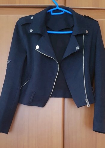 Wear on Süet Mini Deri Ceket - Görsel 8