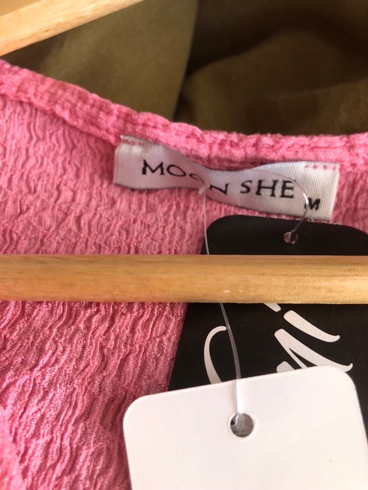 Moon she Pembe V Yaka iki Parçalı Rahat Takım — görsel 9/10