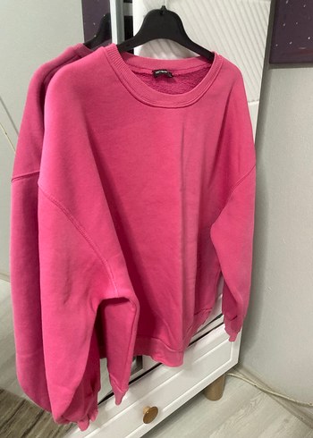 l Beden Kadın Pembe Oversize Sweatshirt