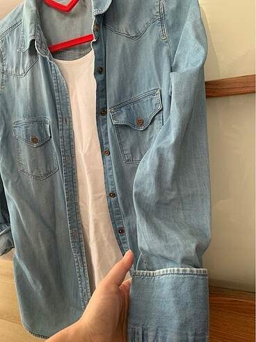 xs Beden Jean gömlek