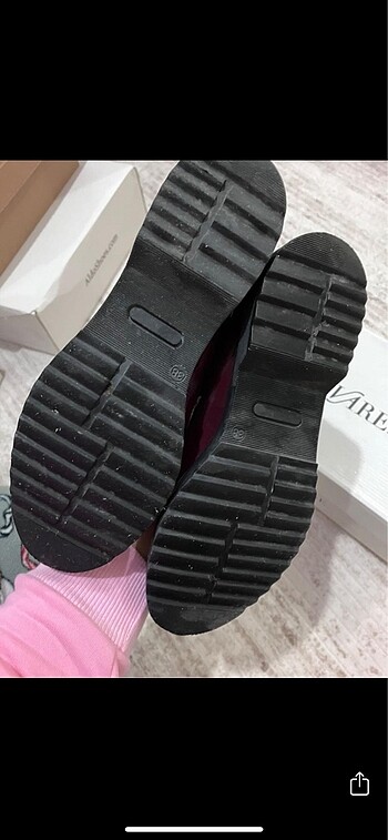 38 Beden bordo Renk Divarese loafer babet ayakkabı
