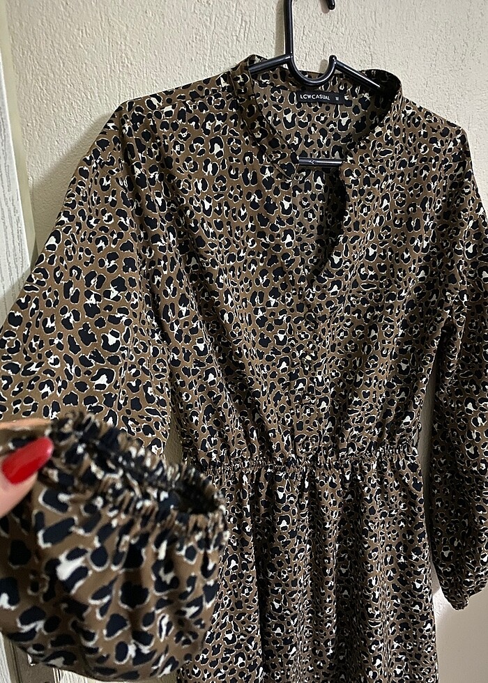 Leopar elbise - Görsel 3