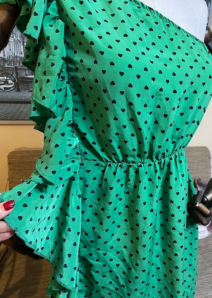 Tek omuz ???? elbise - Görsel 4