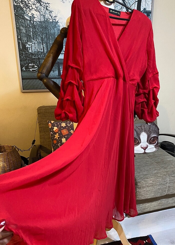 Tül elbise diz altı ???????? - Görsel 4