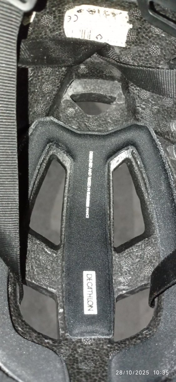 Siyah Biker Tarzı Bisiklet Kaskı Velcro - Görsel 5