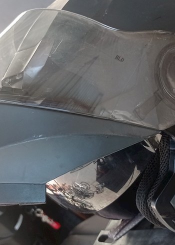 Gri Metal Kaplamalı Kask, Tokalı - Görsel 4