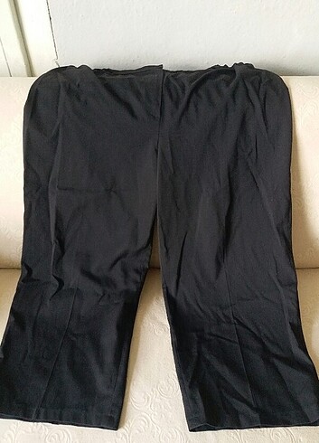 Bol paça siyah 54 beden kumaş pantalon 