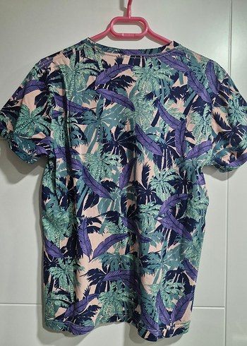 Renkli Desenli Kısa Kollu Unisex Tişört - Görsel 3