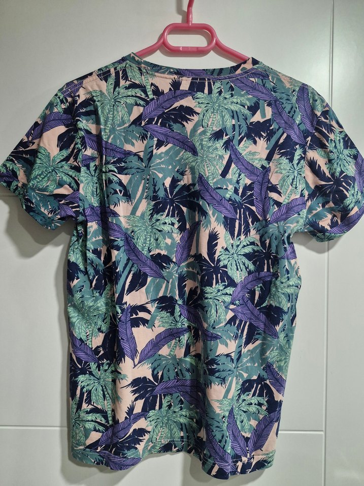 Renkli Desenli Kısa Kollu Unisex Tişört - Görsel 3