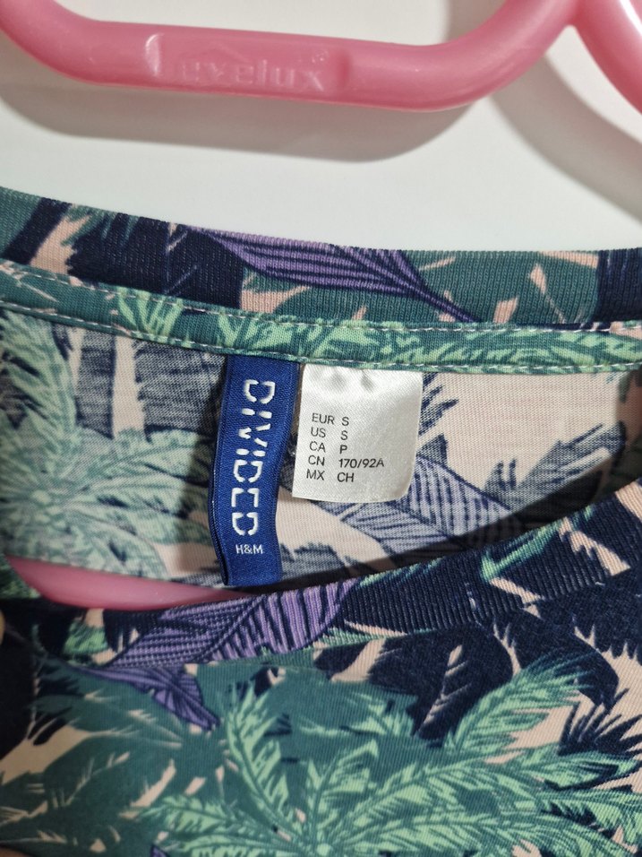 Renkli Desenli Kısa Kollu Unisex Tişört - Görsel 2