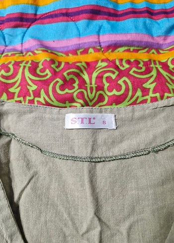 Düğmeli Kolsuz Bohem Crop - Görsel 3