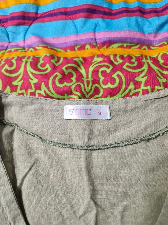 Düğmeli Kolsuz Bohem Crop - Görsel 3