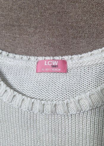 Beyaz Örgü Kadın Kazak - Görsel 2