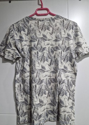 Gri Baskılı Kısa Kollu Unisex Tişört - Görsel 3