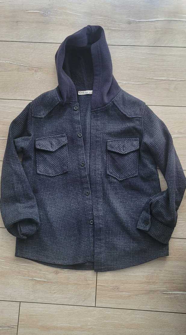 Düğmeli lacivert Erkek Çocuk gomlek - Görsel 3