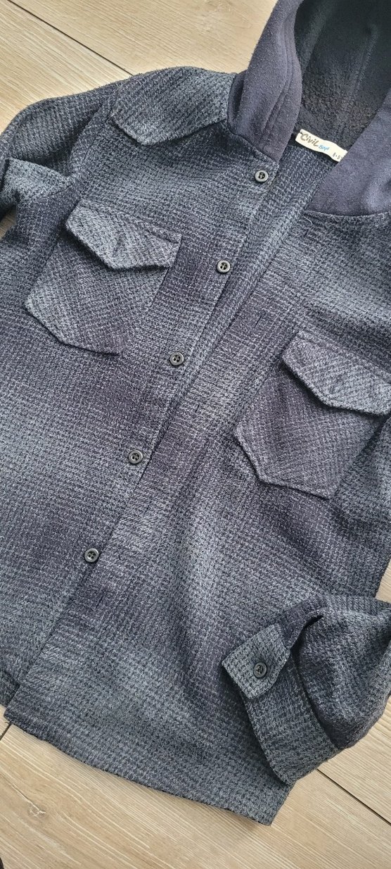 Düğmeli lacivert Erkek Çocuk gomlek - Görsel 2