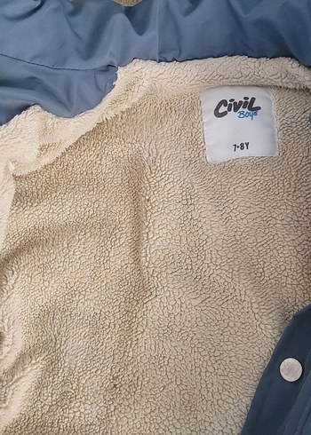 Kürk Detaylı Kapüşonlu Erkek Çocuk Mont - Görsel 3