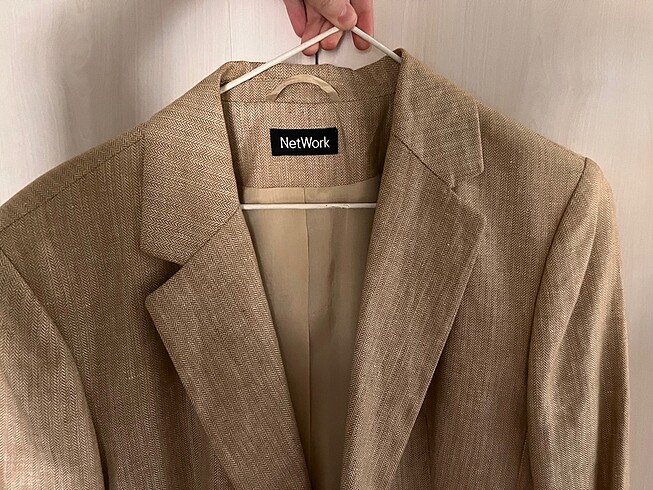 xl Beden camel Renk network blazer ceket